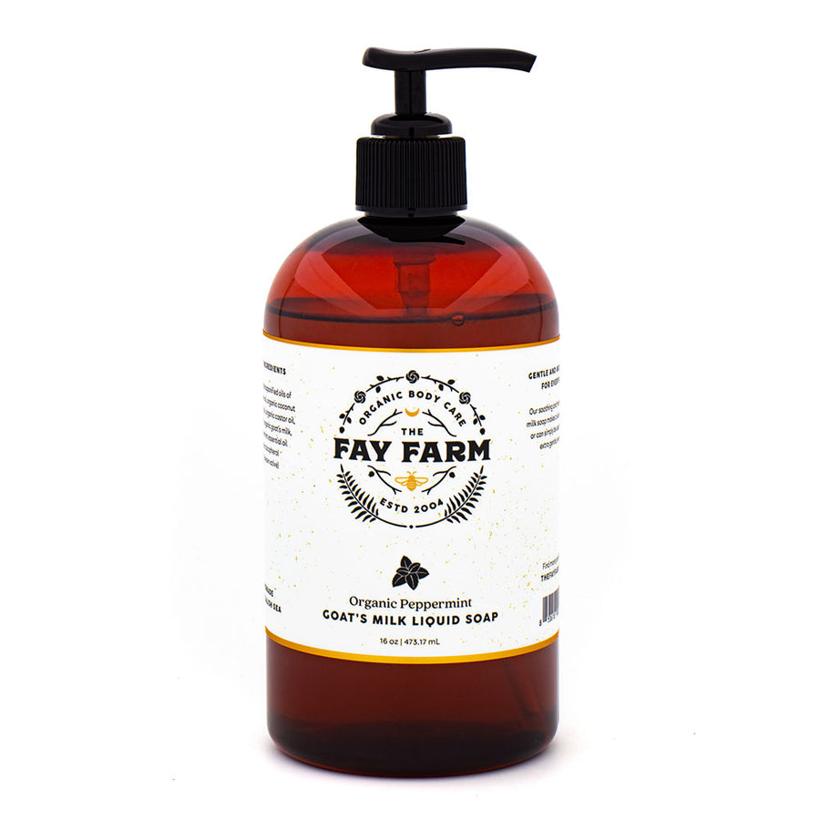 Organic Liquid Goat's Milk Soap, Peppermint